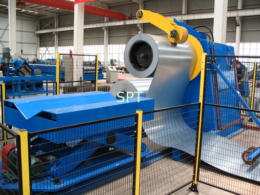 7.5KW Cold Roll Forming Line with Hydraulic Cutting for Overseas Service and Support